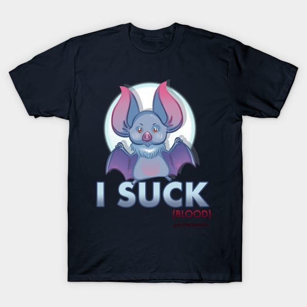 Bat - Drawlloween2018 T-Shirt by myprofanity